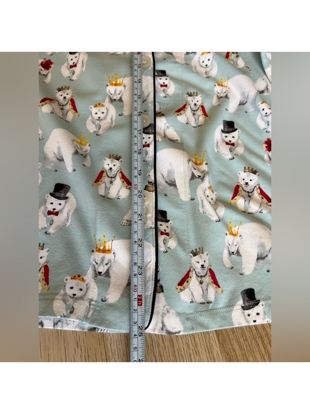 BedHead Pajamas M Organic Cotton Polar Bear Print Made USA - Picture 11 of 16